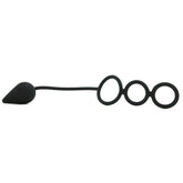 Triple Threat Silicone Tri Cock Ring and Anal Plug Cock Rings
